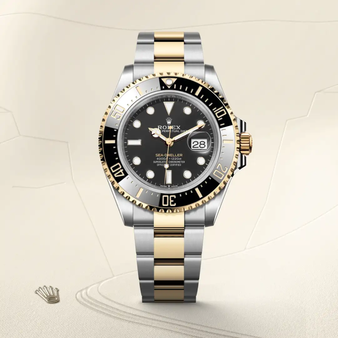 Rolex Sea-Dweller en Rolesor amarillo —combinación de acero Oystersteel y oro amarillo, M126603-0001 Vendemmia Joyero