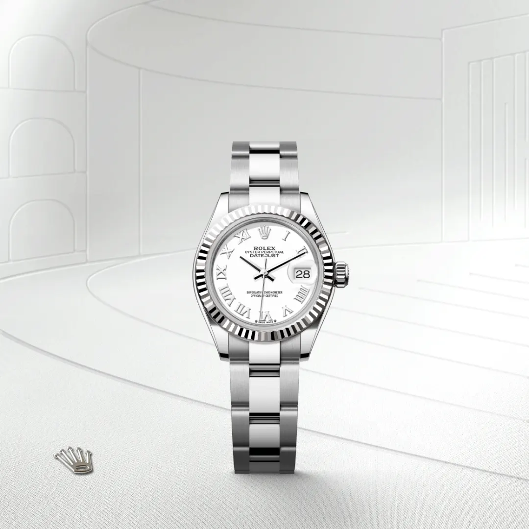 Rolex Lady-Datejust en Rolesor blanco combinación de acero Oystersteel y oro blanco, M279174-0020 Vendemmia Joyero