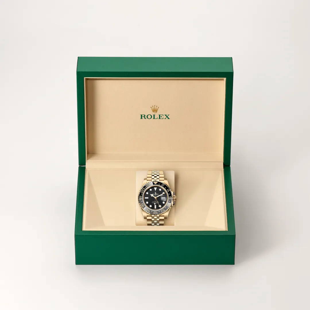 Rolex GMT-Master II in 18 ct yellow gold, M126718GRNR-0001 Vendemmia Joyero
