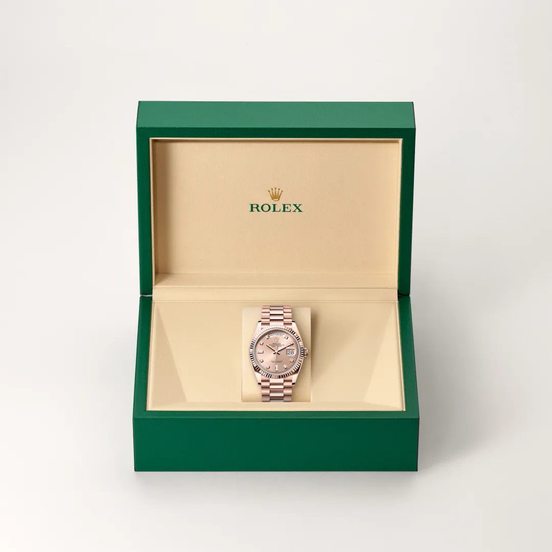Rolex Day-Date in 18 ct Everose gold, M128235-0009 Vendemmia Joyero