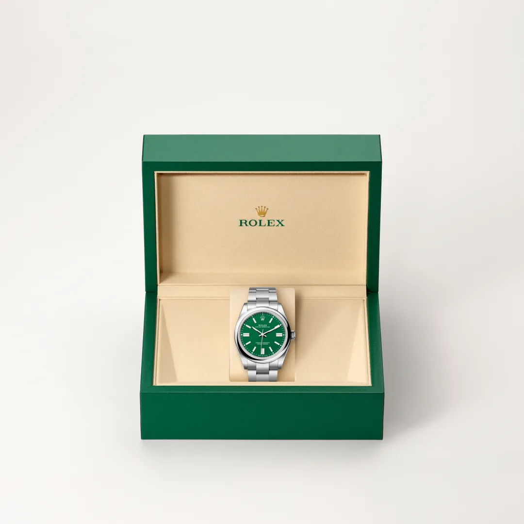 Rolex Oyster Perpetual in Oystersteel, M134300-0004 Vendemmia Joyero