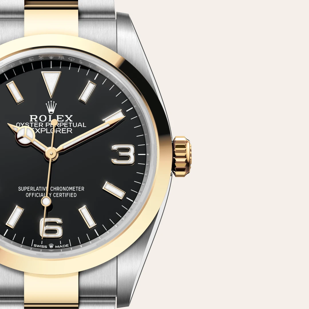 Rolex Explorer in Yellow Rolesor - combination of Oystersteel and yellow gold, M124273-0001 Vendemmia Joyero