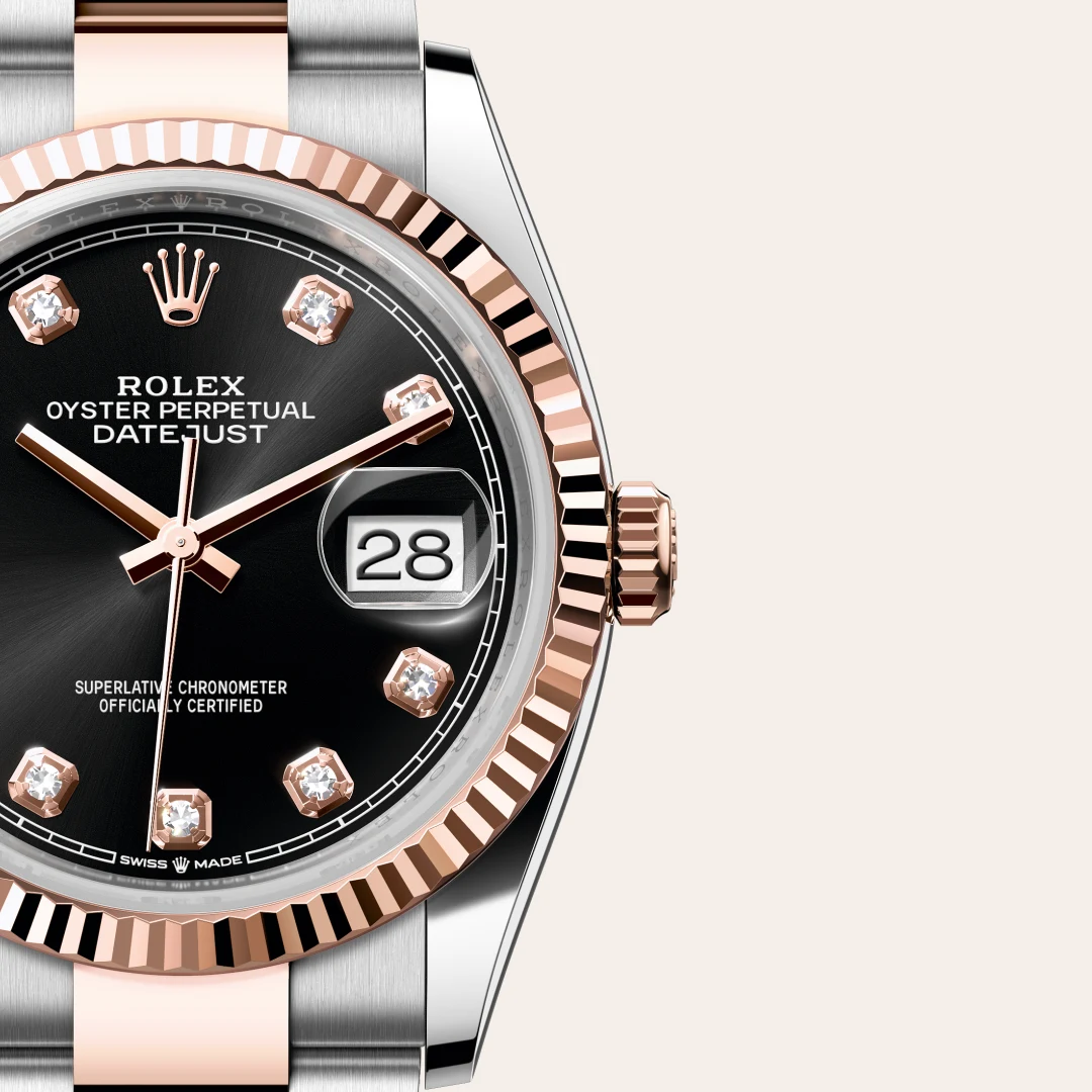 Rolex Datejust in Rolesor Everose —combinación de acero Oystersteel y oro Everose, M126231-0020 Vendemmia Joyero