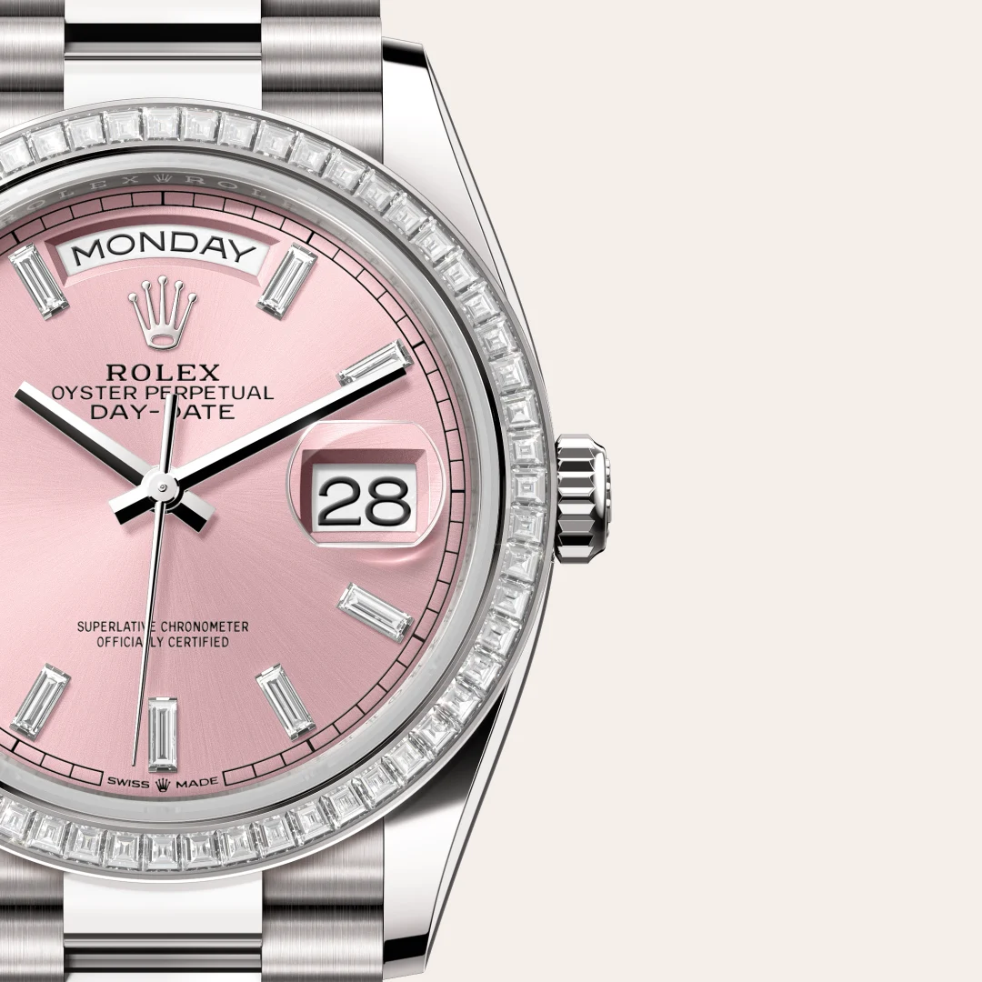 Rolex Day-Date in 18 ct white gold, M128399TBR-0029 Vendemmia Joyero