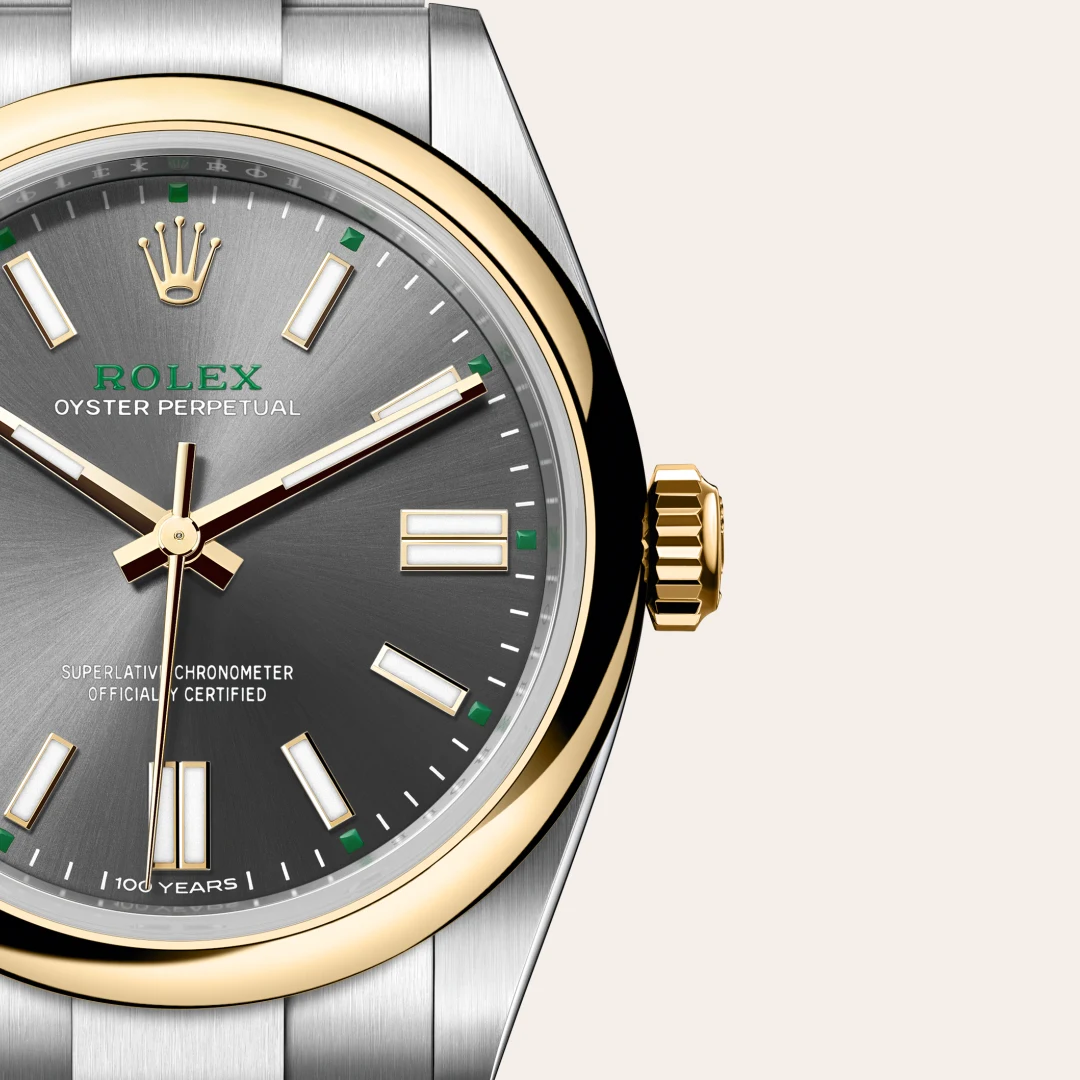 Rolex Oyster Perpetual in Yellow Rolesor - combination of Oystersteel and yellow gold, M134303-0001 Vendemmia Joyero