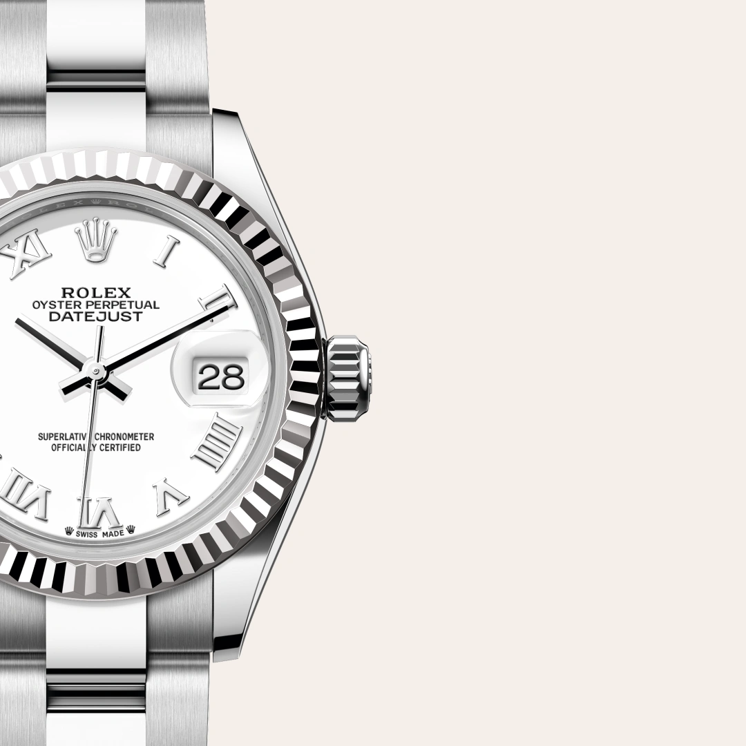 Rolex Lady-Datejust en Rolesor blanco combinación de acero Oystersteel y oro blanco, M279174-0020 Vendemmia Joyero