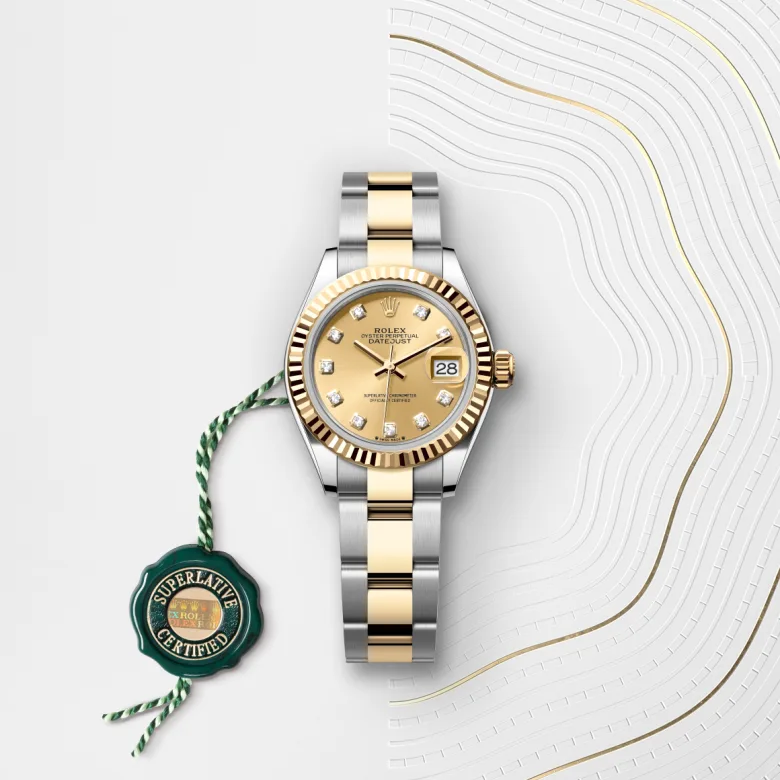 Rolex Lady-Datejust en Rolesor amarillo combinación de acero Oystersteel y oro amarillo, M279173-0012 Vendemmia Joyero