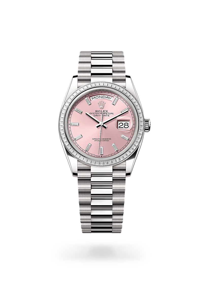 Rolex Day-Date in 18 ct white gold, M128399TBR-0029 - Vendemmia Joyero