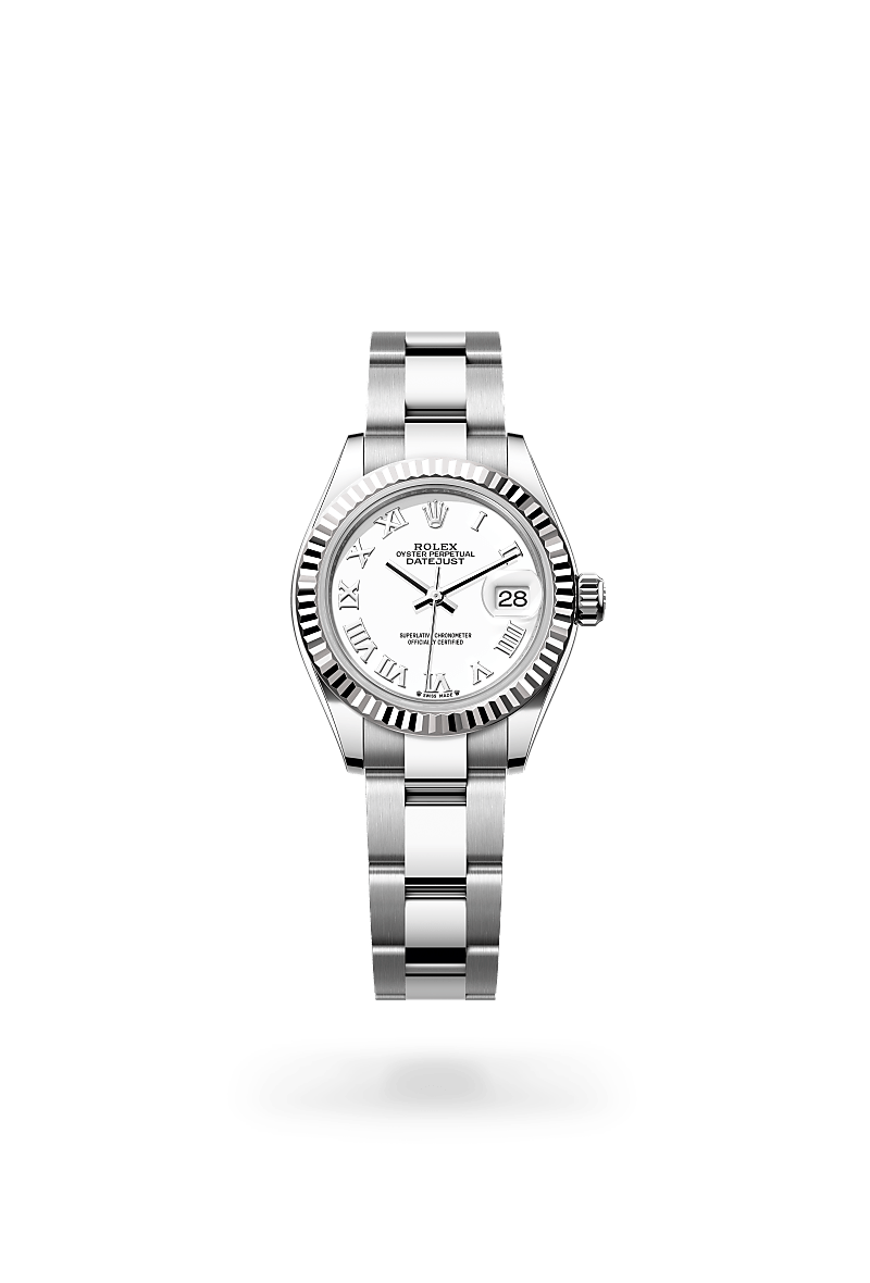 Rolex Lady-Datejust en Rolesor blanco combinación de acero Oystersteel y oro blanco, M279174-0020 Vendemmia Joyero