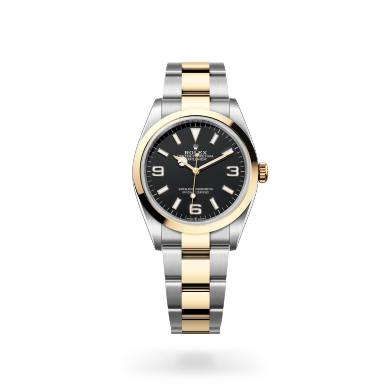 Rolex Explorer in Yellow Rolesor - combination of Oystersteel and yellow gold, M124273-0001 Vendemmia Joyero