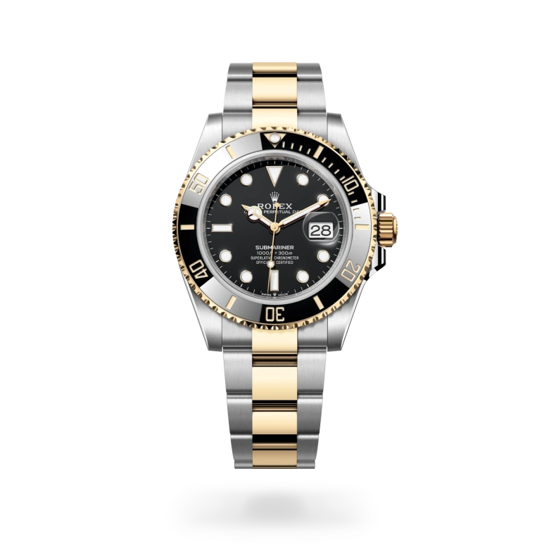 Rolex Submariner en Rolesor amarillo —combinación de acero Oystersteel y oro amarillo, M126613LN-0002 Vendemmia Joyero