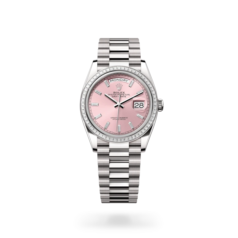 Rolex Day-Date in 18 ct white gold, M128399TBR-0029 Vendemmia Joyero