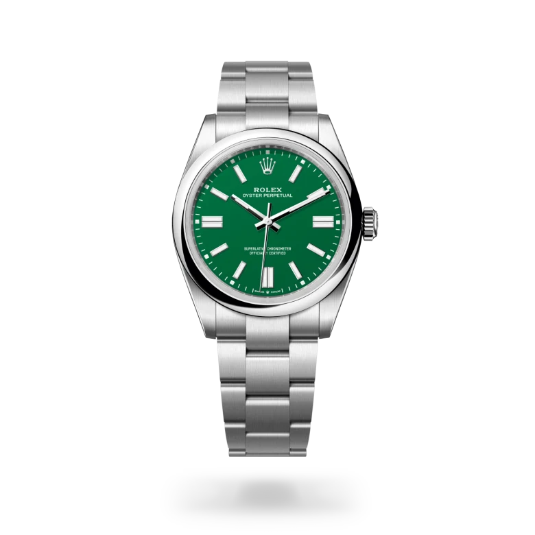 Rolex Oyster Perpetual in Oystersteel, M134300-0004 Vendemmia Joyero