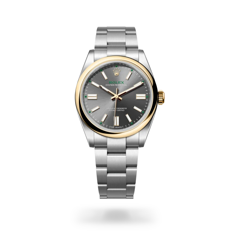 Rolex Oyster Perpetual in Yellow Rolesor - combination of Oystersteel and yellow gold, M134303-0001 Vendemmia Joyero