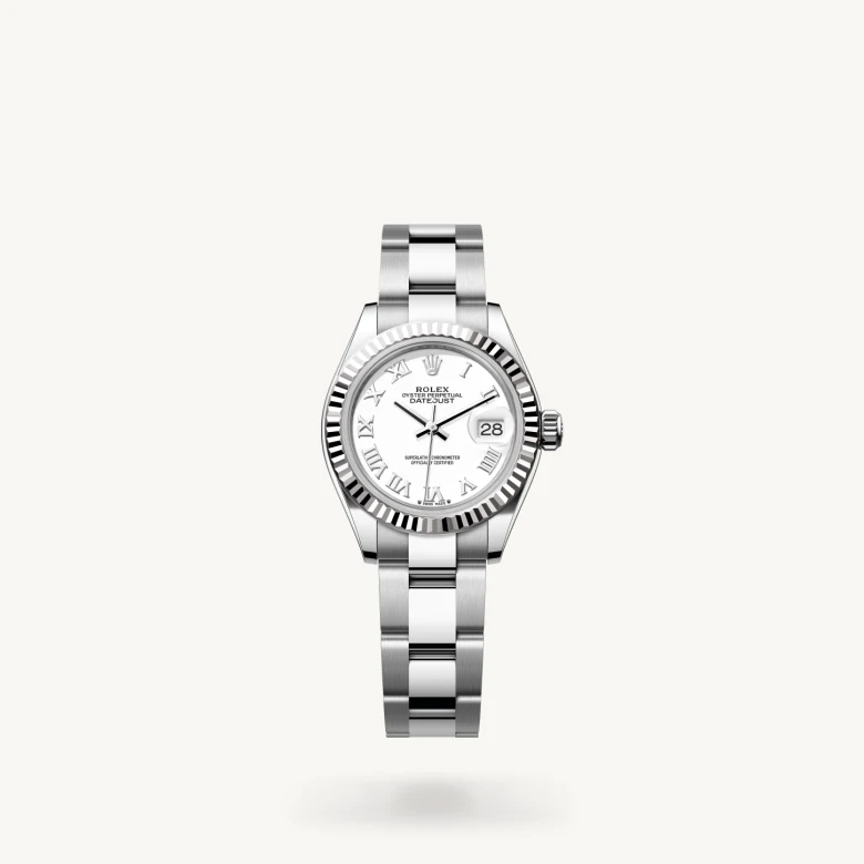 Rolex Lady-Datejust en Rolesor blanco combinación de acero Oystersteel y oro blanco, M279174-0020 Vendemmia Joyero