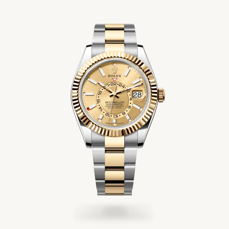 Rolex Sky-Dweller en Rolesor amarillo combinación de acero Oystersteel y oro amarillo, M336933-0001 Vendemmia Joyero